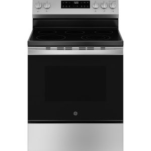 GE 30" Free-Standing Electric Glass Top Range with Crisp Mode